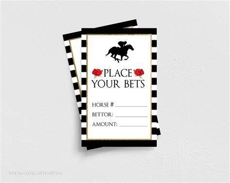 Jockey Challenge, Place Card and Black Book Betting.